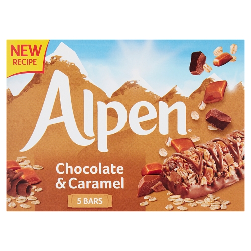 Alpen Chocolate & Caramel Bars 5x29g