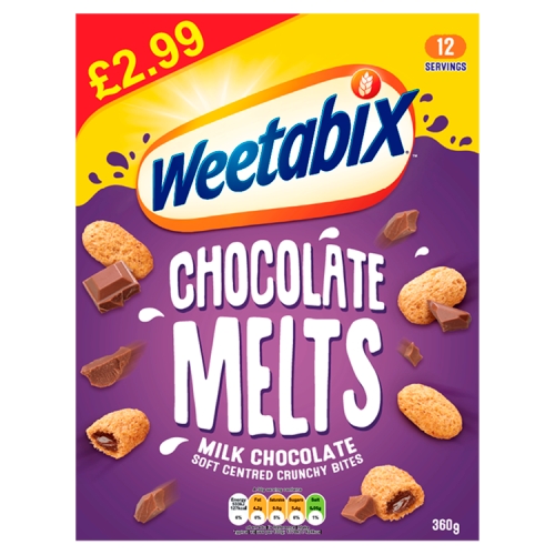 Weetabix Milk Chocolate Melts Case 6 x 360g PM £2.99