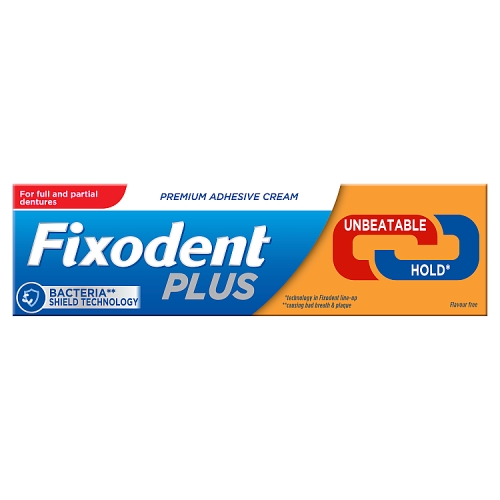 Fixodent Plus Denture Adhesive Cream Best Hold 40g