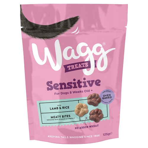 Wagg Sensitive Treats Lamb & Rice 125g