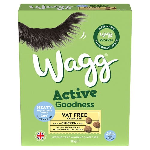 Wagg Active Goodness Rich in Chicken & Veg Dry Dog Food 1kg