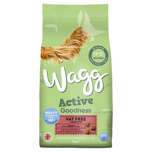 Wagg Active Goodness Rich in Beef & Veg Dry Dog Food 5kg