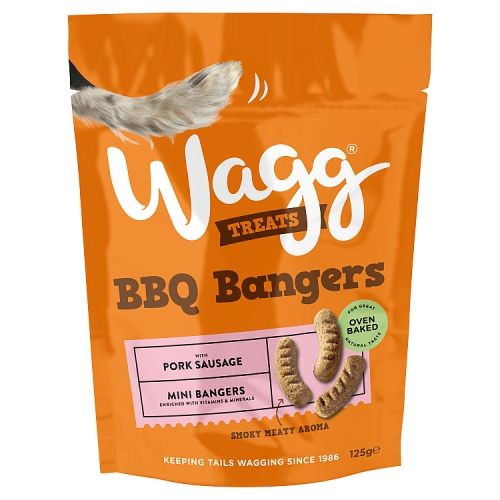 Wagg Treats BBQ Bangers 125g