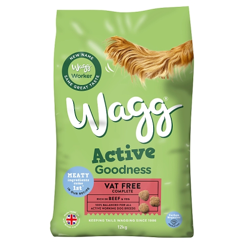 Wagg Active Goodness Complete Rich in Beef & Veg 12kg