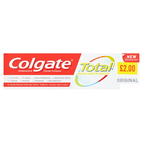 Colgate Total Whole Mouth Health Original Toothpaste 75ml PM £2.00