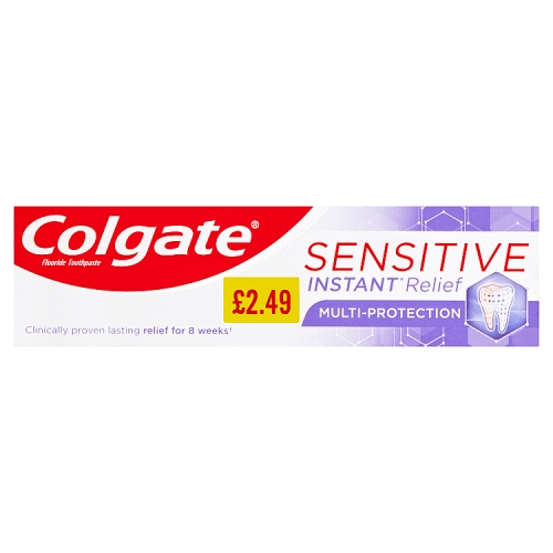 Colgate Sensitive Instant Relief Multi-Protection Fluoride Toothpaste PM 75ml PM £2.49