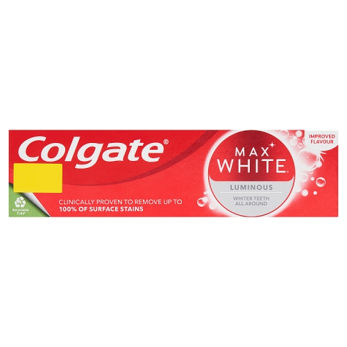 Colgate Flouride Toothpaste Max White Luminous 75ml PM £2.49