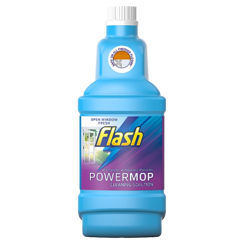 Flash Powermop Floor Cleaner Spray Refills, Fresh 1.25l