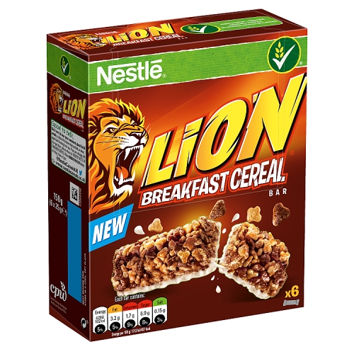 Lion Breakfast Cereal Bars 6x25g(150g)
