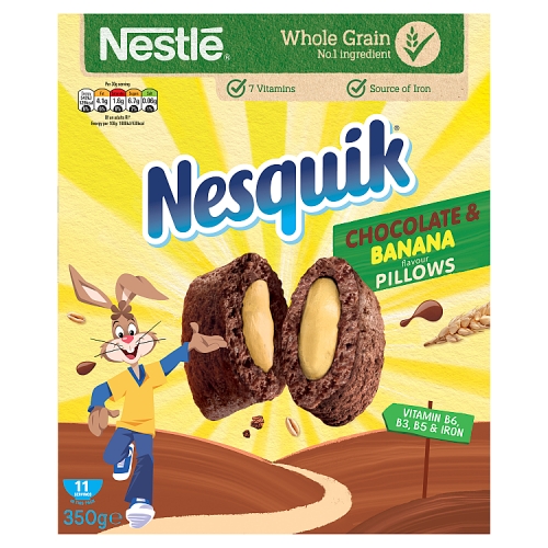 Nesquik Chocolate & Banana Flavour Pillows 350g