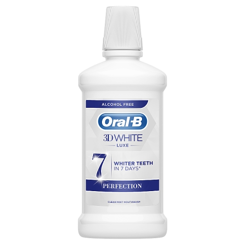 Oral-B 3D White Luxe Perfection Mouthwash 500ml.