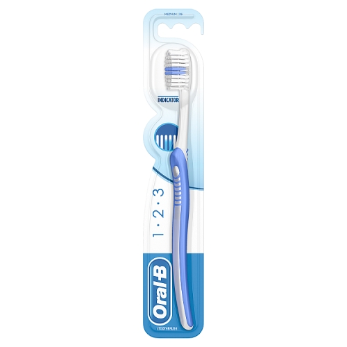 Oral-B 123 Indicator Medium Toothbrush.