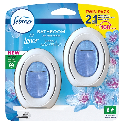 Febreze Bathroom Continuous Air Freshener Spring Awakening 2Ct