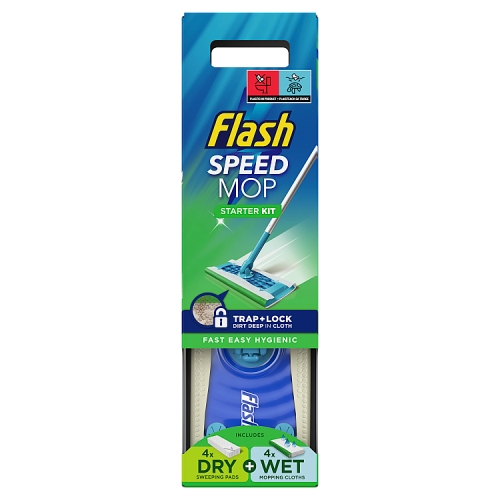Flash Floor Cleaner Speedmop Starter Kit (4 Wet + 4 Dry Pads)