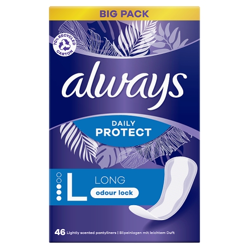 Always Daily Protect Long Liners Odour Lock x 46