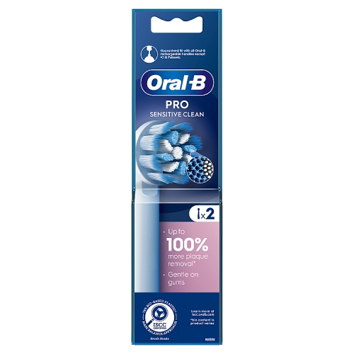 Oral-B Pro Sensitive Clean Toothbrush Heads 2 Counts.