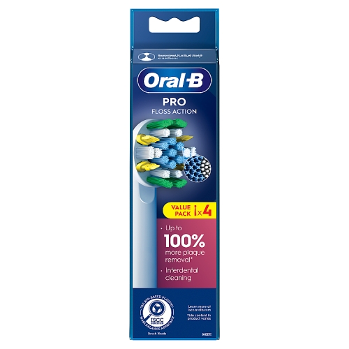 Oral-B Pro Floss Action Toothbrush Heads 4 Counts.
