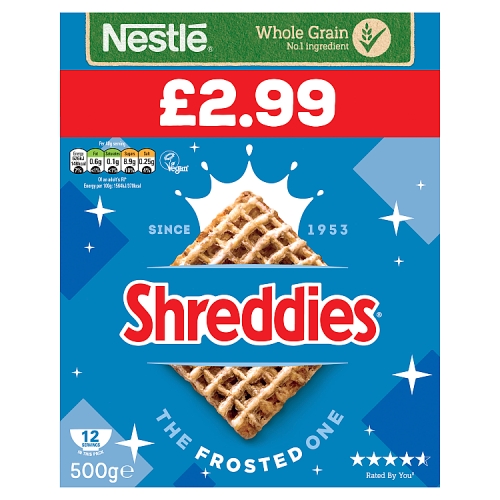 FROSTED SHREDDIES 500g £2.99PM
