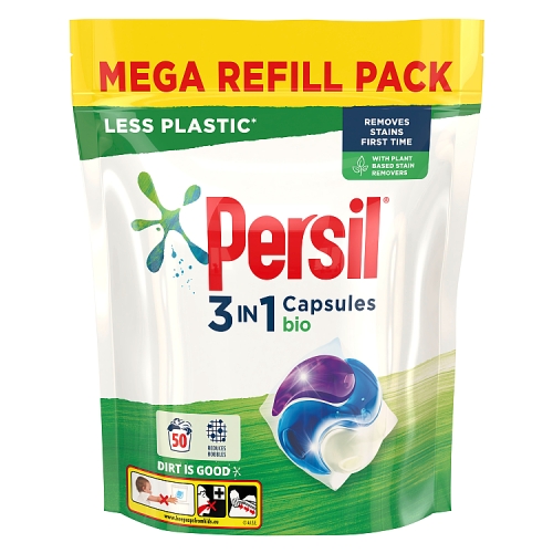 Persil Laundry Washing Capsules Bio 50 Wash