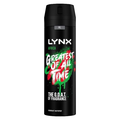 Lynx Aerosol Bodyspray Africa the G.O.A.T. of fragrance 200ml