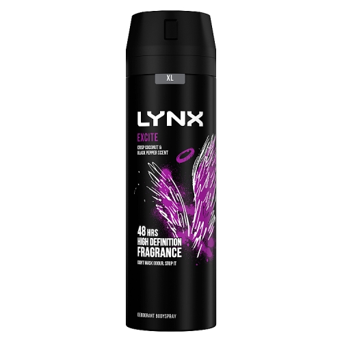 Lynx Body Spray Deodorant Excite 200ml
