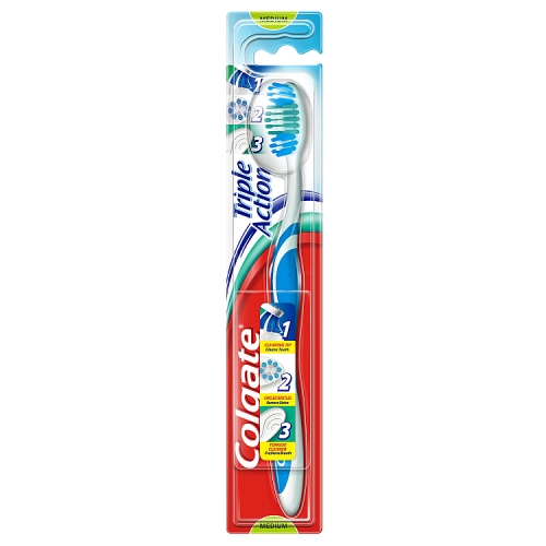 Colgate Triple Action Medium Toothbrush.