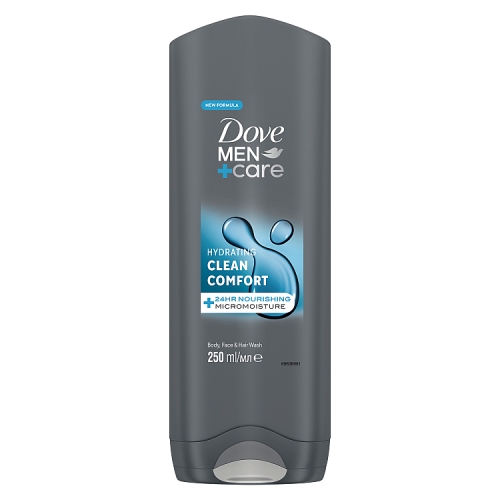 Dove Men+Care Hair + Face + Body Wash Clean Comfort 250ml