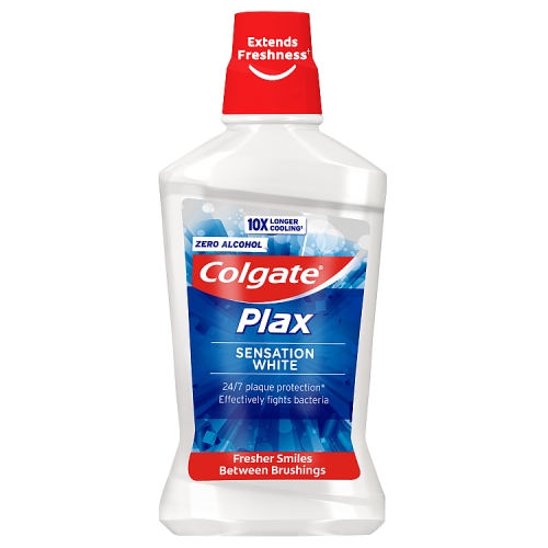 Colgate Plax Sensation White Whitening Mouthwash 500ml.