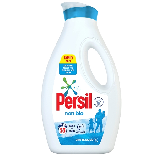 Persil Laundry Washing Liquid Detergent Non Bio 53 wash 1.4l