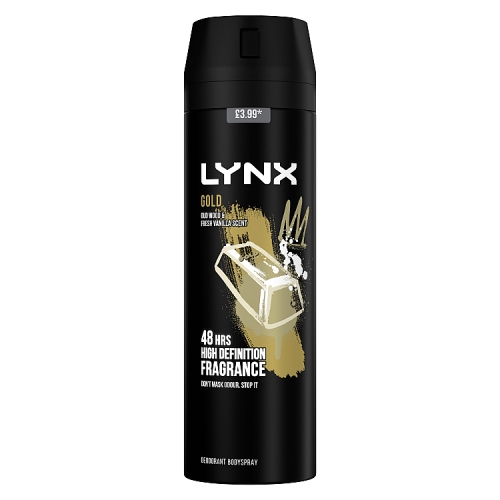 Lynx Deodorant Bodyspray Gold 200ml