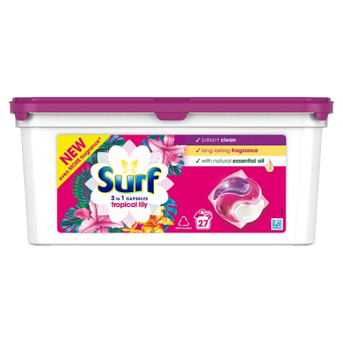 Surf Washing Capsules Tropical Lily 3 in 1 Capsules 27 washes