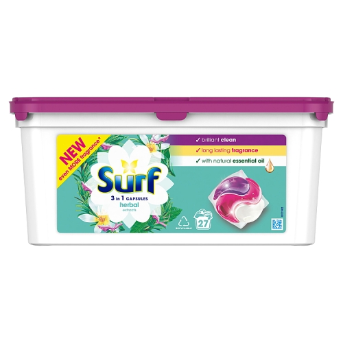 Surf Washing Capsules Herbal Extracts 3 in 1 Capsules 27 washes