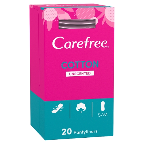 Carefree® Cotton Unscented Pantyliners 20ct.