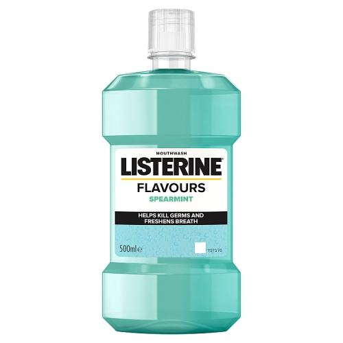 Listerine Flavours Spearmint Mouthwash 500ml.