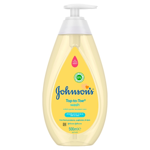 JOHNSON’S® Top-to-Toe Wash 500ml.