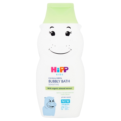 HiPP Kids clean & green bubbly bath hippo 300ml.