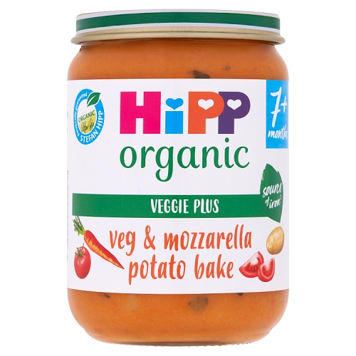 HiPP Organic Veg & Mozzarella Potato Bake 7+ Months 190g.