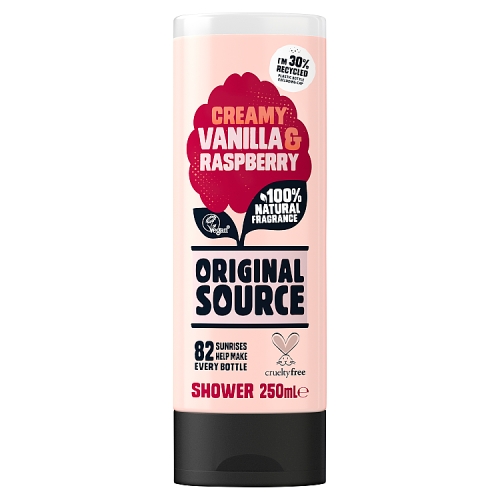 Original Source Vanilla & Raspberry Shower Gel 250ml.