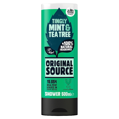 Original Source Mint & Tea Tree Vegan Shower Gel 500ml.