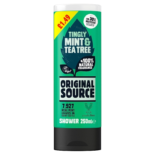 Original Source Tingly Mint & Tea Tree Shower 250ml PM £1.49