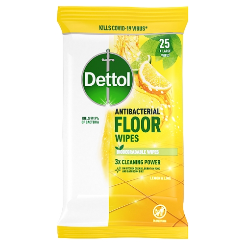 Dettol Floor Wipes Citrus 25 Extra Large Wipes.