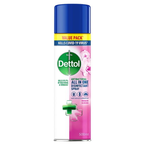 Dettol All-In-One Disinfectant Spray, Orchard Blossom 500ml.