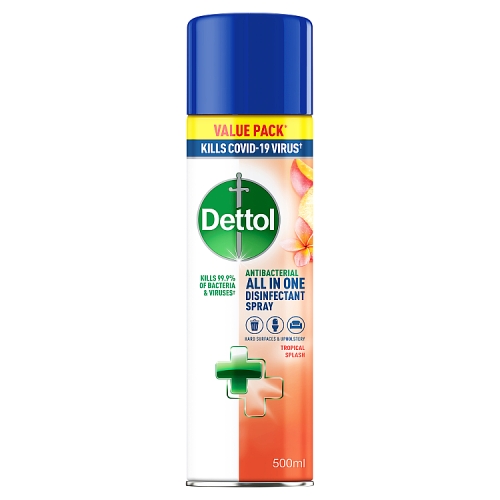 Dettol All-In-One Disinfectant Spray, Tropical Splash 500ml.