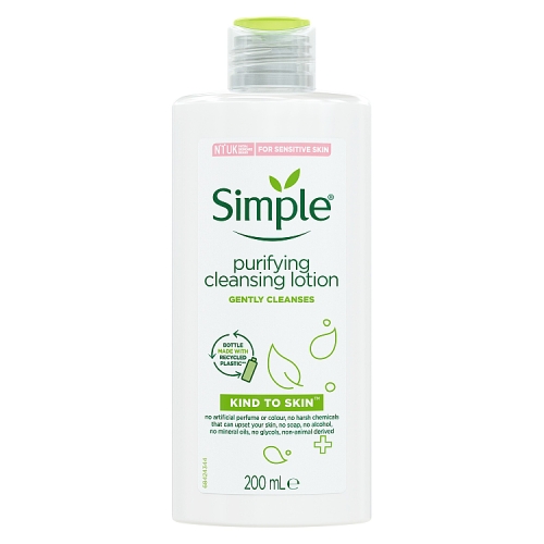 Simple Kind to Skin Purifying Cleansing Lotion 200ml.
