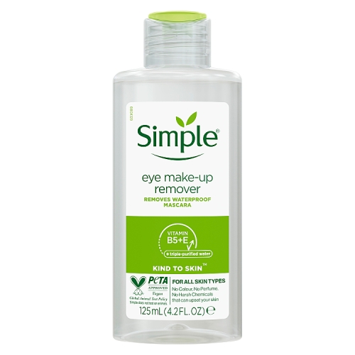 Simple Eye Make-Up Remover Kind to Skin 125ml.