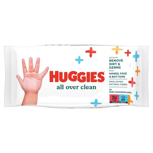 Huggies All Over Clean Baby Wipes-1 pack of 56 wipes.