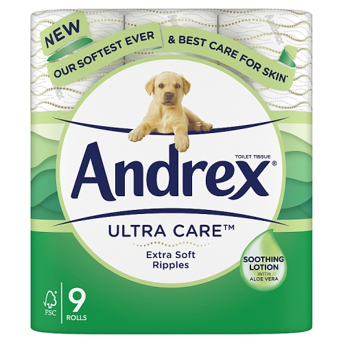 Andrex® Ultra Care Toilet Roll 9R, 160sc.