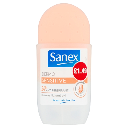 Sanex Roll On Deodorant Sensitive 50ml PM £1.49