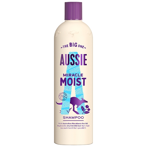 Aussie Miracle Moist Shampoo-Moisture-Quenching For Dry,Damaged Hair,500ml.