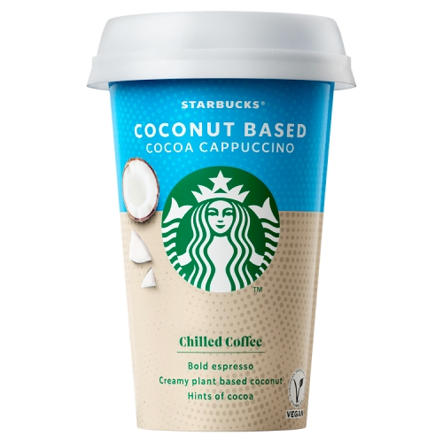 Starbucks Coconut Based Cocoa Cappuccino Iced Coffee, Plant-Based 220ml.